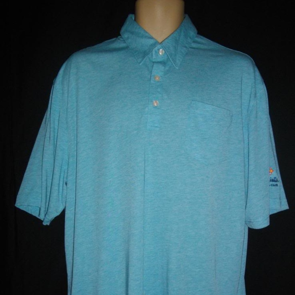 Greg Norman Blue Polo Short Sleeves Casual Shirt